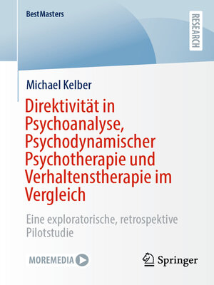 cover image of Direktivität in Psychoanalyse, Psychodynamischer Psychotherapie und Verhaltenstherapie im Vergleich